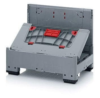 Opvouwbare palletbox 800x600x730mm met 4 inwerpluiken,, Zakelijke goederen, Ophalen of Verzenden