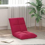 vidaXL Vloerstoel Wijnrood 50 x 61 x 57 cm Fluweel, Huis en Inrichting, Stoelen, Verzenden, Nieuw, Rood