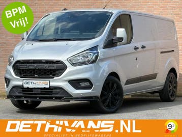 Ford Transit Custom 2.0TDCI 130PK Lang / Raptor / Carplay /, Stof, Gebruikt, Grijs, Ford