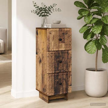 vidaXL Ladenkast Oud hout 33 x 34,5 x 90 cm Bewerkt hout, Huis en Inrichting, Kasten | Overige, Verzenden, Nieuw