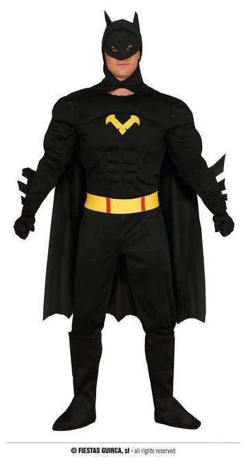 Batman kostuum gespierd, Verzenden, Nieuw, Feestartikel