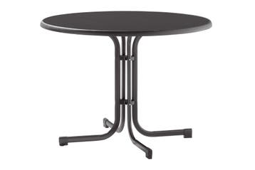 Sieger Boulevard klaptafel 100 cm rond - Antraciet, Verzenden, Nieuw, Rond, Overige materialen