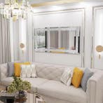 Glamour Wandspiegel met Kristallen Rand voor Interieur, Verzenden, Nieuw