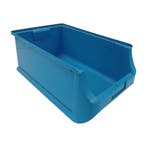 Magazijnbak, 500x200x310 mm, levensmiddelgeschikt, blauw pp,, Ophalen of Verzenden