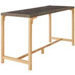 Wicker bartafel Lovas 161x64,5x99,5cm - natuur, Verzenden, Nieuw