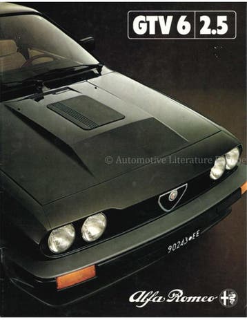 1982 ALFA ROMEO GTV6 2.5 BROCHURE NEDERLANDS, Nieuw, Alfa Romeo, Author