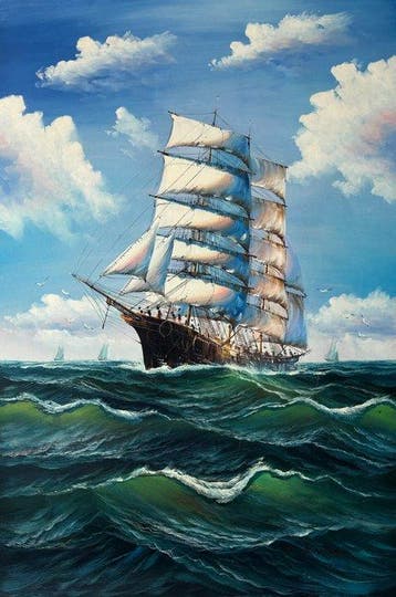 Spanish School (XX) - Barco Velero
