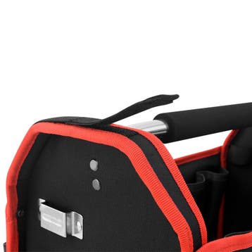 Gereedschapstas Zwart/Rood 42cm (Voor in Huis), Doe-het-zelf en Verbouw, Verzenden, Nieuw