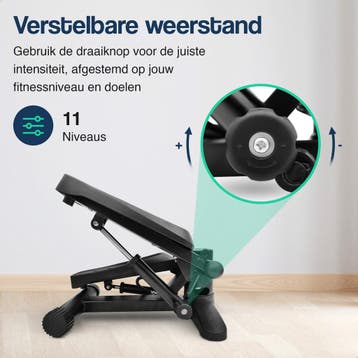 Stepper met display - Verstelbaar - Met weerstandsbanden, Verzenden, Nieuw
