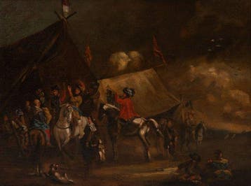 Philips Wouwerman (1619-1688), Kring van - Military