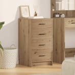 vidaXL Dressoir artisanaal eikenkleurig 40 x 41 x 75 cm, Verzenden, Nieuw, Overige houtsoorten, Minder dan 50 cm