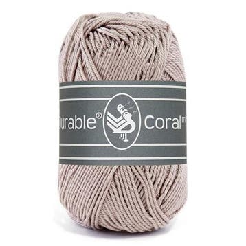 Durable Coral Mini 340 Taupe - Haakgaren / Breigaren, Hobby en Vrije tijd, Ophalen of Verzenden, Nieuw, Breien of Haken, Wol of Garen