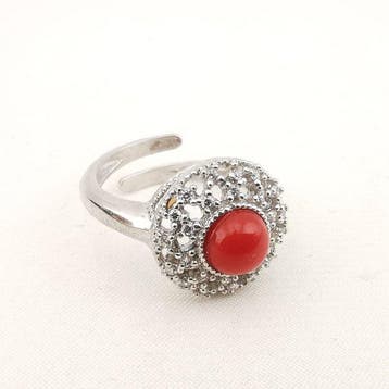 Koraal - Argento 925 - Ring - Italiaans vakmanschap