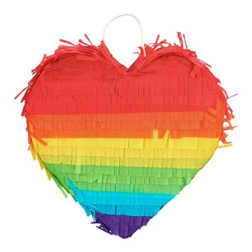 Minipiñata Hart Regenboog (20cm), Hobby en Vrije tijd, Ophalen of Verzenden, Nieuw