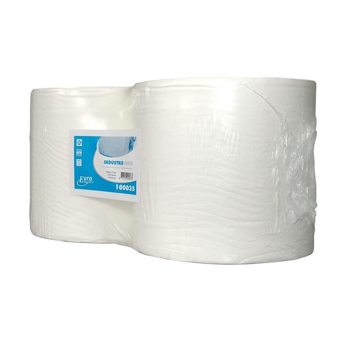 Industriepapier Select 2-lgs 350 mtr x 24 cm - 2 rollen, Huis en Inrichting, Schoonmaakartikelen, Verzenden