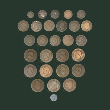 Frankrijk. 28 Different 1, 2, 5, 10 & 50 Centimes Coins