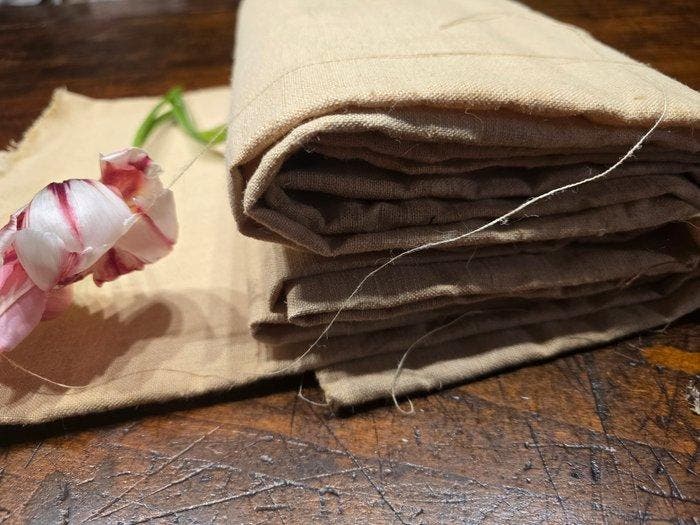 Textiel - 305 cm - 110 cm - Antieke stoffen, Antiek en Kunst, Antiek | Kleden en Textiel