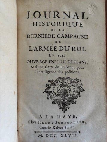 Espagnac (Baron d’) - Journal historique de la dernière