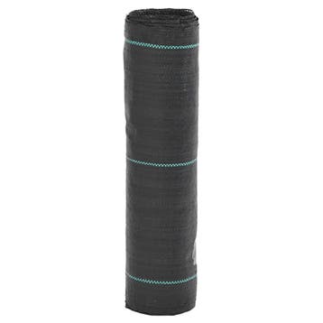 vidaXL Onkruidmembraan Zwart 0,5x50 m PP, Verzenden, Nieuw