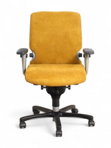 Haworth Comforto 77 bureaustoel, geel, Ophalen of Verzenden, Ergonomisch, Nieuw