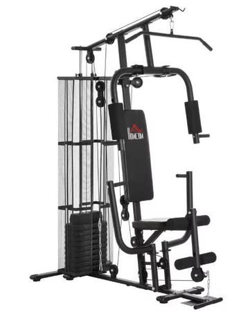 Fitnessstation – Krachtstation met 45 kg Gewichten voor Thui, Verzenden, Nieuw