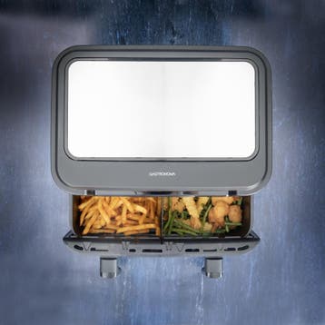 Airfryer XXL - Heteluchtfriteuse - 10L - 2400W - Zwart - Gas, Witgoed en Apparatuur, Airfryers, Verzenden, Zo goed als nieuw