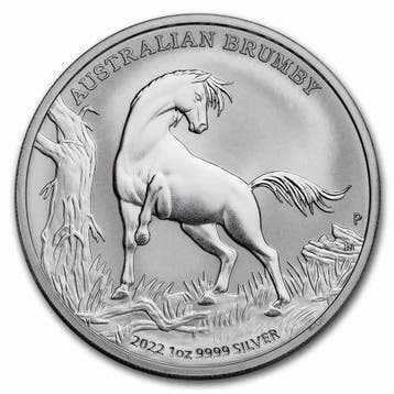 Australian Brumby Horse 1 oz 2022 (25.000 oplage), Verzenden, Losse munt, Zilver