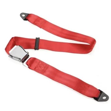 2 Point Airplane Buckle Lap Seat Belts Red, Ophalen of Verzenden, Nieuw