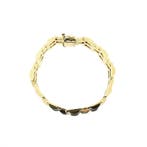 Gouden tankschakel armband, Ophalen of Verzenden, Gebruikt, Overige kleuren, Goud