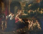 Peter Paul Rubens (1577-1640), Navolger van - Holy family -