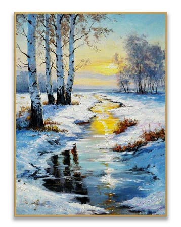 Stefano - Winter Creek at Dusk