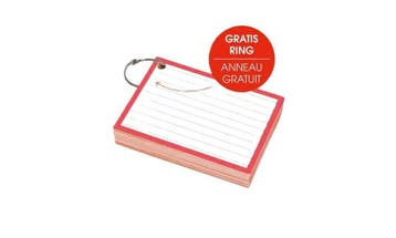 Soho Flashcards A7 incl. clipring Rood, Ophalen of Verzenden, Nieuw in verpakking