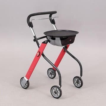 Rollator Trust Care Let's Go Indoor Red (Nieuw), Ophalen of Verzenden, Opvouwbaar, Nieuw
