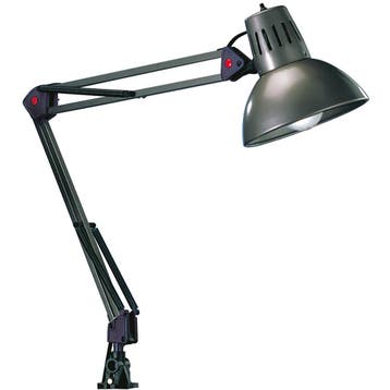 LED Klemlamp - Trion Tajin - E27 Fitting - Glans Grijs -, Huis en Inrichting, Ophalen of Verzenden, Nieuw, Metaal, Overige fittingen