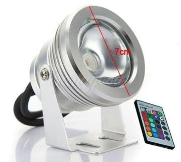 10W LED SPOT light RGB outdoor 12 volt - dimbaar, Tuin en Terras, Buitenverlichting, Ophalen of Verzenden, Nieuw