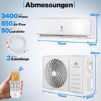 Airco split unit - Airconditioning - 12000 BTU - 3,4kW - App, Ophalen, Nieuw, Verwarmen