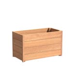 Hardhouten plantenbak Sevilla 120x50x57,4cm - Met bodem, Tuin en Terras, 100 cm of meer, Nieuw, Rechthoekig, 30 tot 60 cm