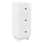 vidaXL Ladenkast Hoogglans Wit 33 x 34,5 x 90 cm Bewerkt, Huis en Inrichting, Kasten | Overige, Verzenden, Nieuw