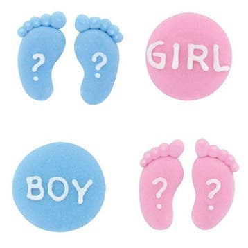 Culpitt Suikerdecoratie Boy Or Girl 25mm 12st., Verzenden, Nieuw