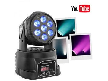 BoomTone DJ Robo Wash - Moving Head - 7x12W RGBW LED - 540°, Verzenden, Nieuw