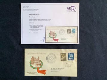 Nederland - FDC 375 jaar Leidse Universiteit - E3 - FDC 1950, Gestempeld