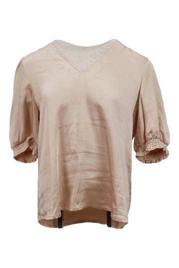 Aaiko Top in maat S Beige, Aaiko, Verzenden, Zo goed als nieuw, Beige