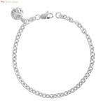 Zilveren Romeinse munt schakelarmband, Verzenden, Nieuw, Zilver
