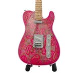 Miniatuur Fender 69 Telecaster Pink Paisley gitaar, Ophalen of Verzenden, Nieuw, Pop, Beeldje of Miniatuur
