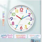 Cartoon Kinder Wandklok Stil Quartz Educatief 30 cm, Verzenden, Nieuw
