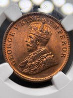 Brits India. George V. 1/4 Anna 1936 NGC MS65RB (Zonder
