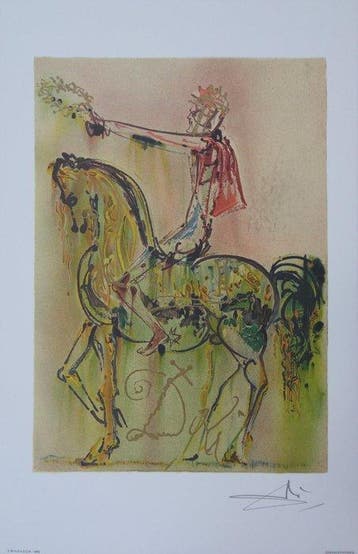 Salvador Dali (1904-1989) - Le chevalier Romain