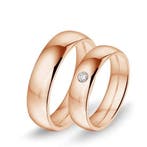 Actie trouwringen in 8/14/18 karaat roségoud per paar van..., Sieraden, Tassen en Uiterlijk, Ringen, Verzenden, Nieuw