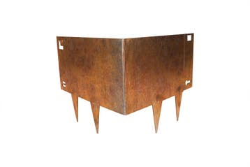 Cortenstaal Borderrand Buitenhoek voor Borderrand 24 cm Hoog, Verzenden, Nieuw