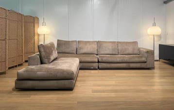 Minotti Hamilton Hoekbank Herstofferen naar wens, Huis en Inrichting, Hoekbank, Ophalen of Verzenden, 300 cm of meer, Nieuw